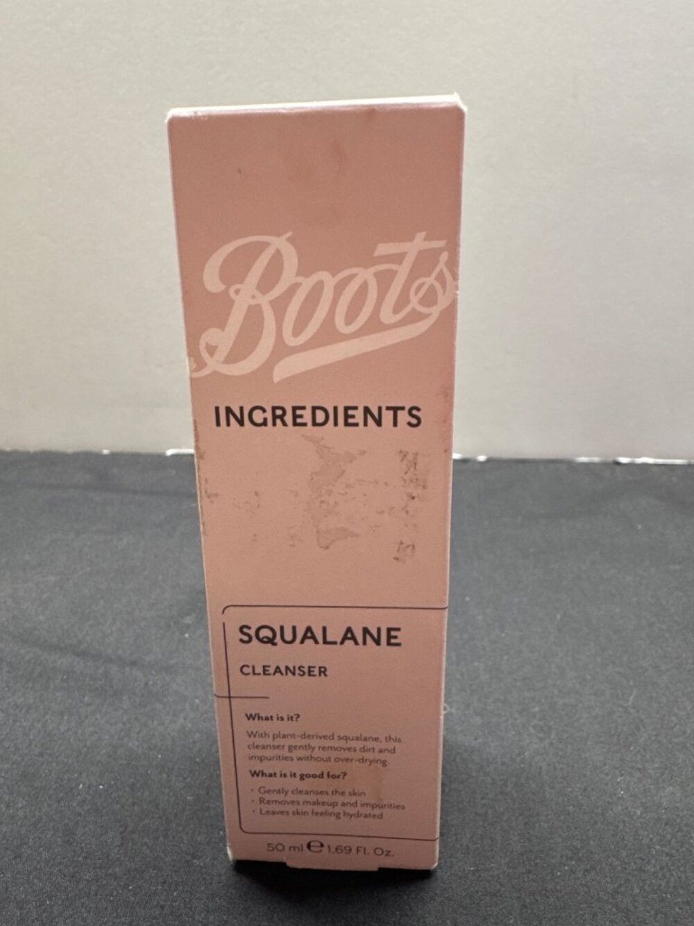 Boots Ingredients Squalane Cleanser 50ml - Gently Removes Dirt & Makeup Leaves S